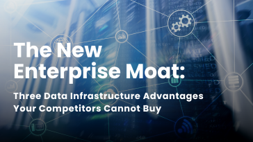 Illustration of the Three Data Intelligence Moats: autonomous data pipelines, persistent identity resolution, and real-time customer activation.